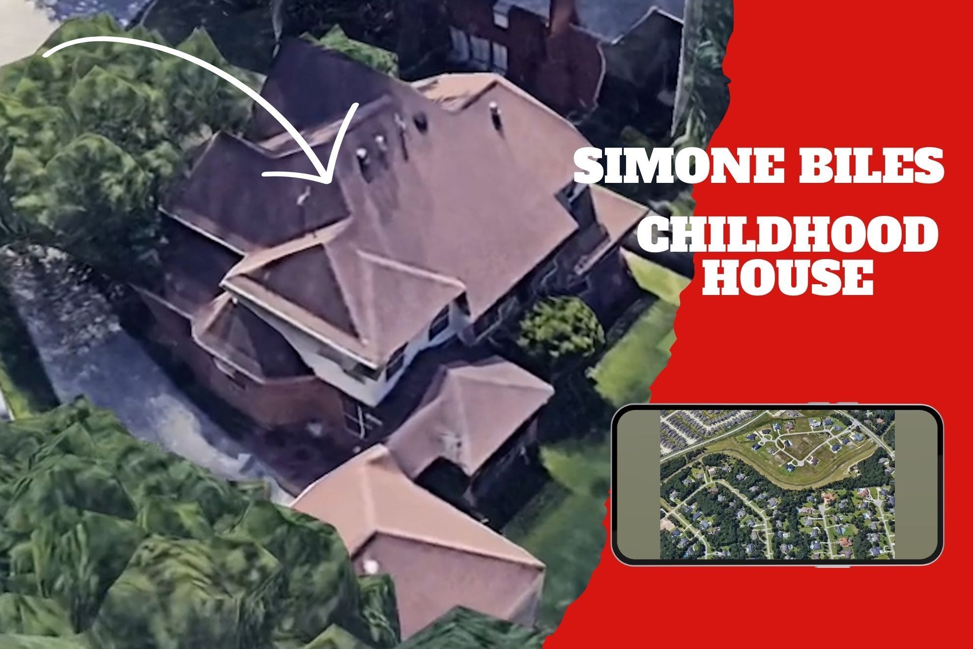 Simone Biles modest childhood home has surfaced in new video