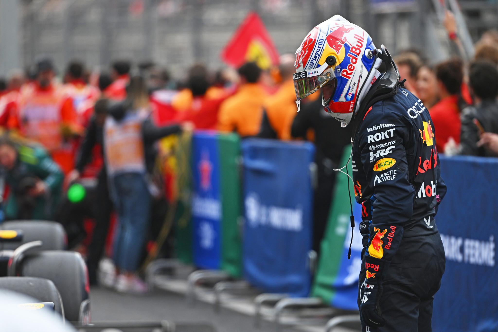 Max Verstappen, ayer al terminar el Gran Premio de México en sexta posición.