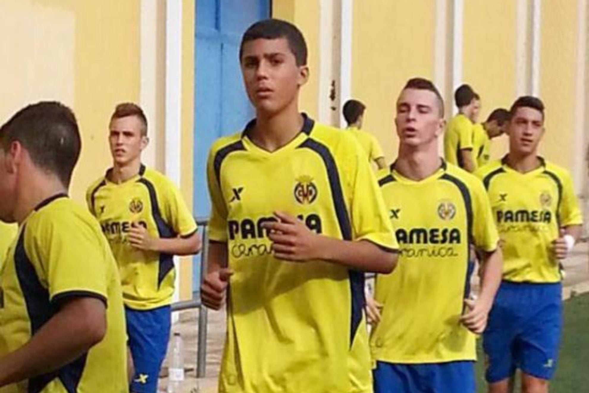 Rodri, antes de disputar un partido con el juvenil del Villarreal.