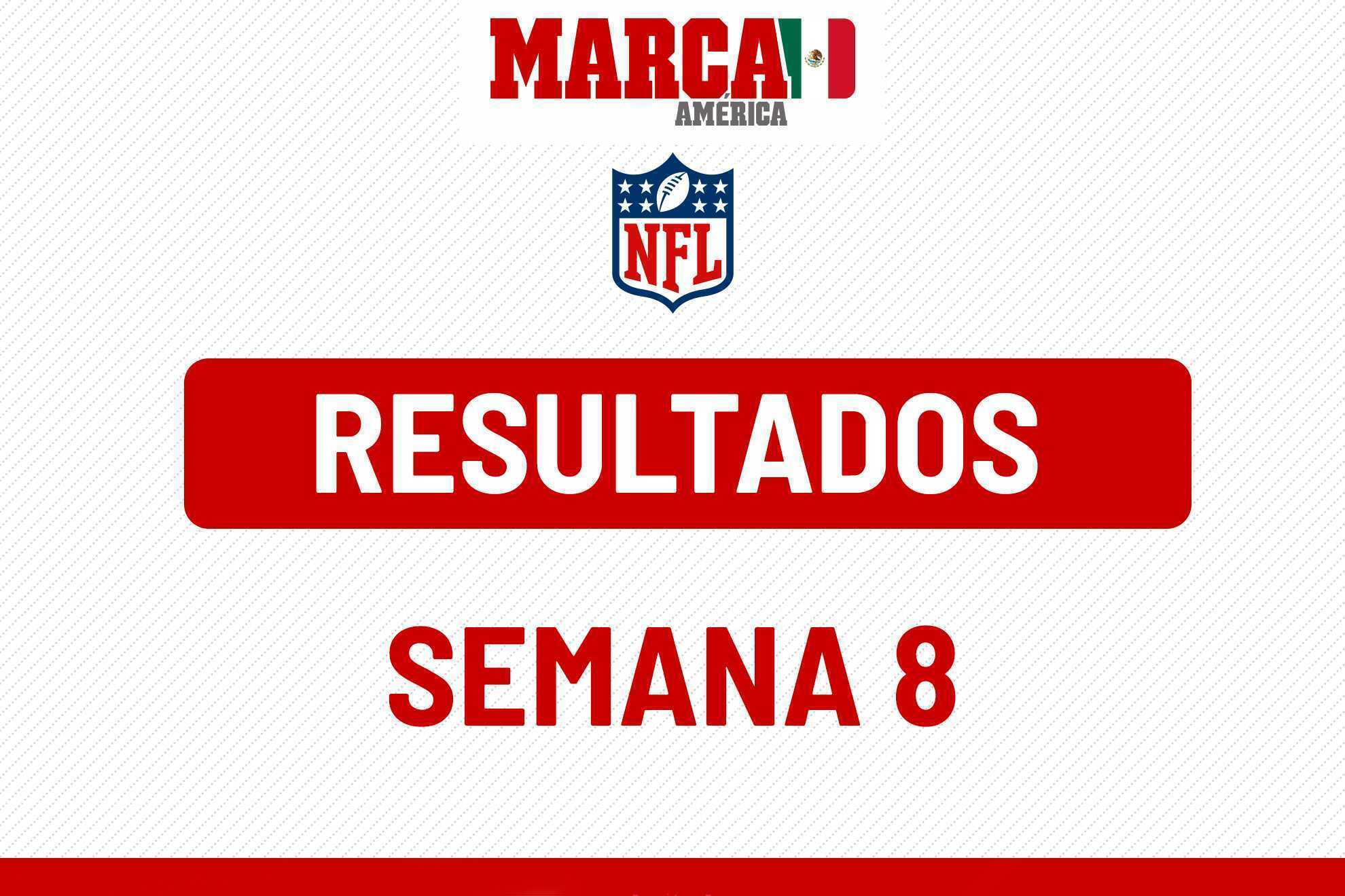 Resultados de NFL 2024: posiciones del futbol americano tras la Semana 8